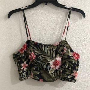 American Eagle Floral Print Crop Top